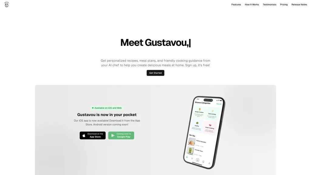 Gustavou AI tool screenshot