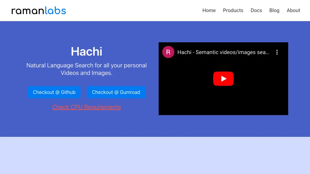 Hachi website