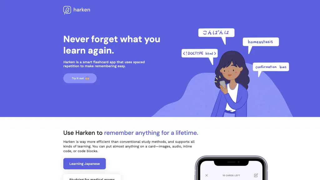 Harken Chrome Extension AI tool screenshot