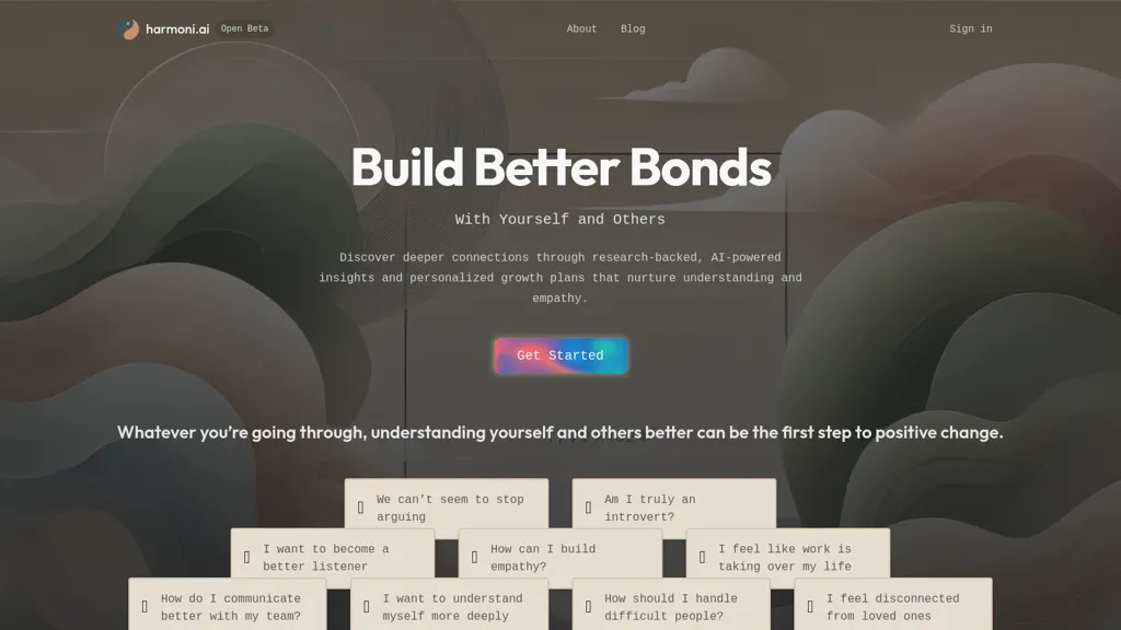 harmoni.ai - BETA website