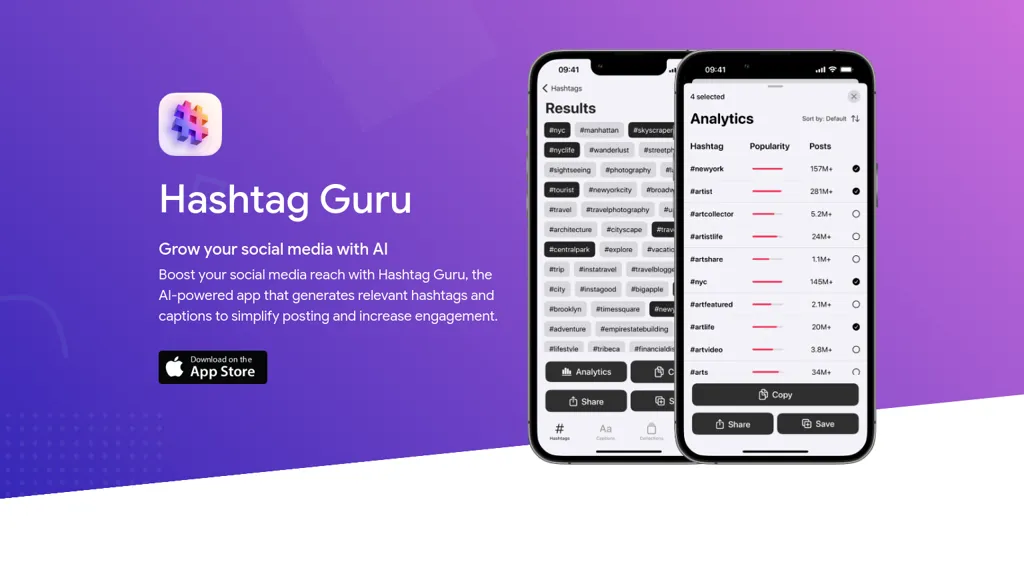 Hashtag Guru website