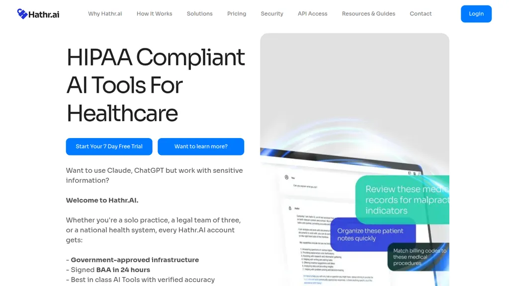 Hathr AI AI tool screenshot