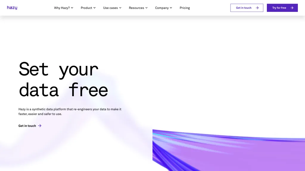 hazy.com website