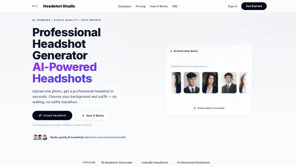 headshotgenerator.pro screenshot