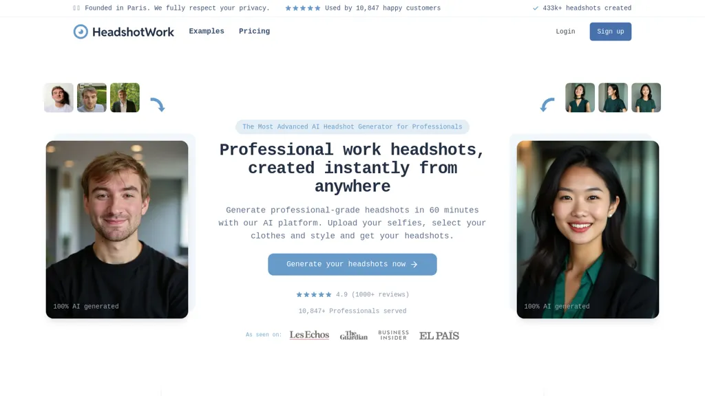 HeadshotWork website