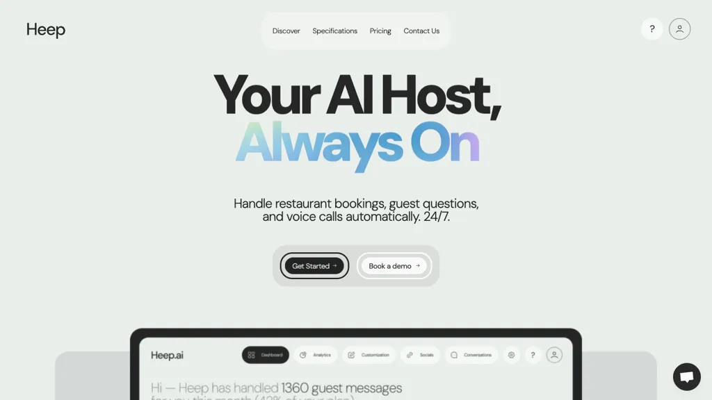 Heep AI AI tool screenshot