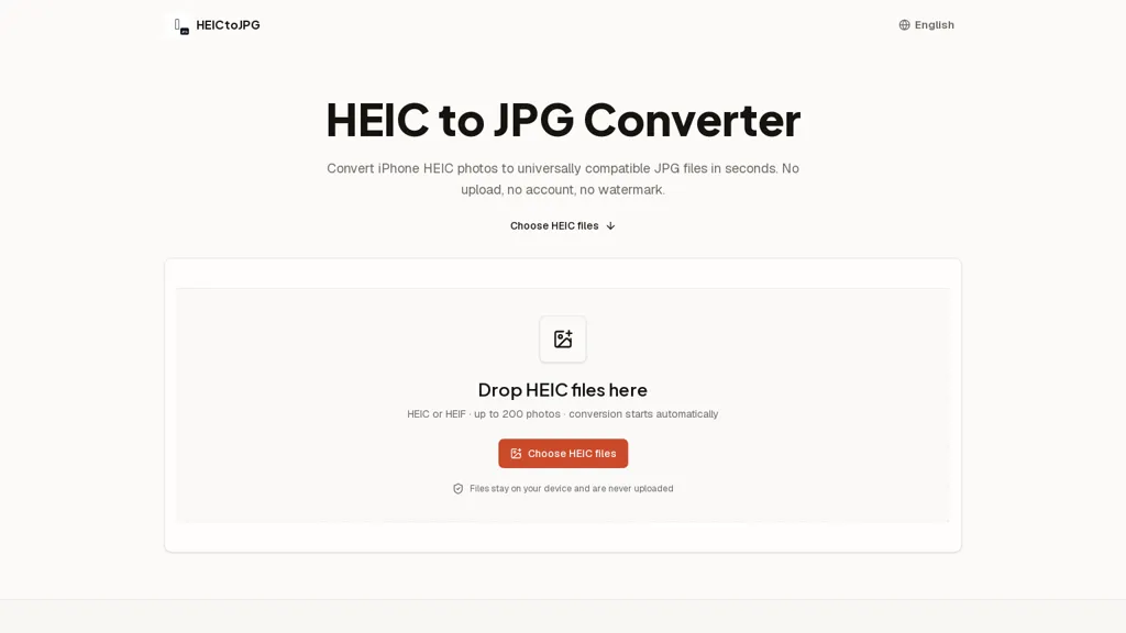 HEICtoJPG screenshot