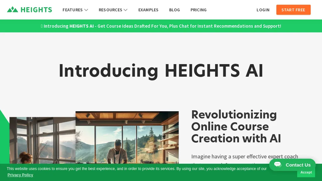 Heights Platform website