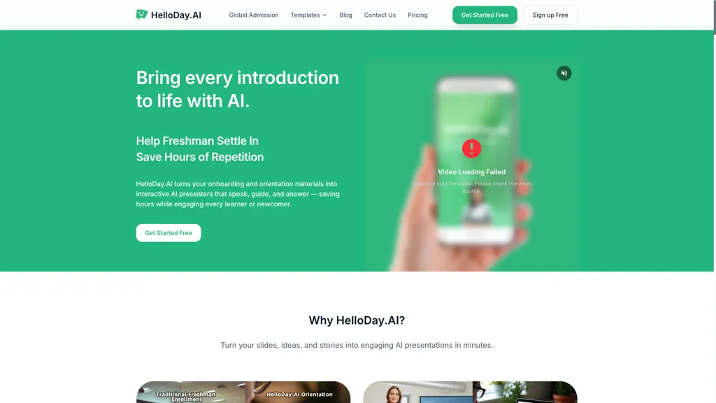 HelloDay.ai AI tool screenshot