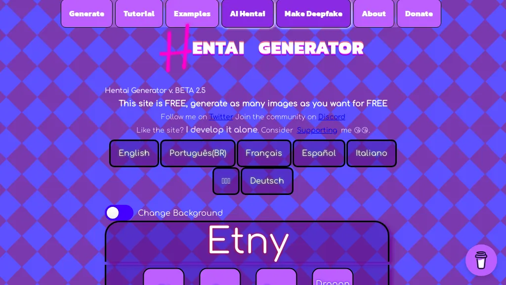 Hentai Generator website