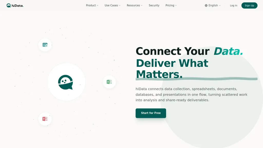 hiData.ai AI tool screenshot
