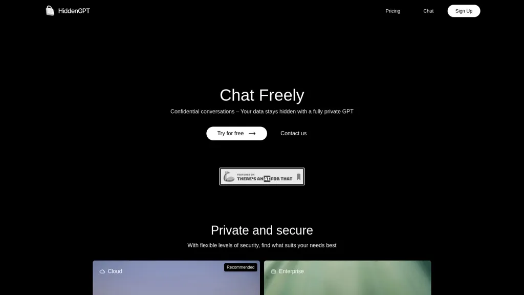 HiddenGPT website