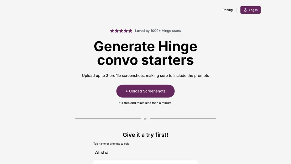 Hinge Openers website
