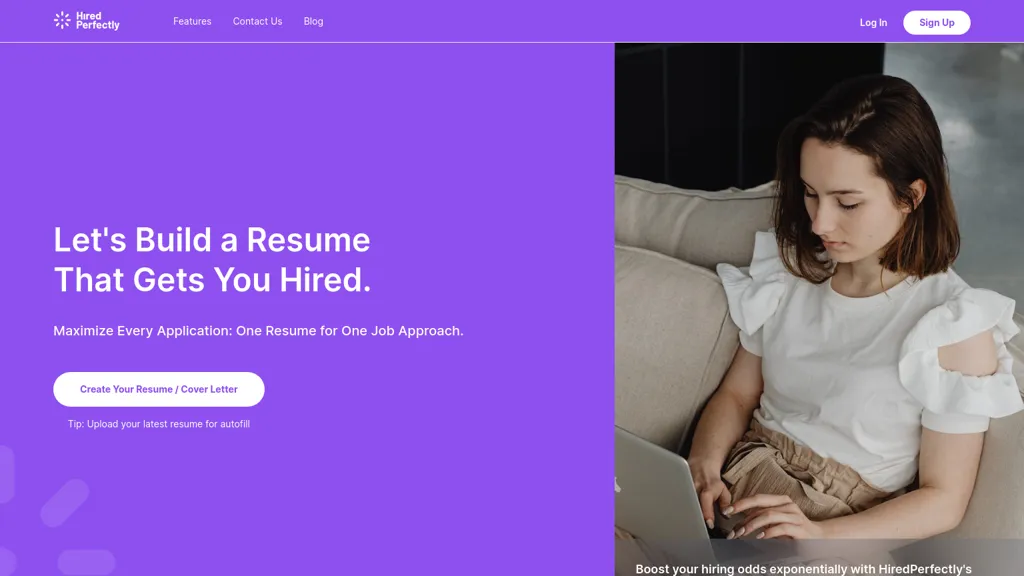 HiredPerfectly website