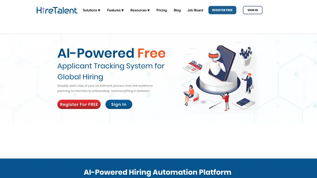 HireTalent-Free Applicant TrackingSystem website