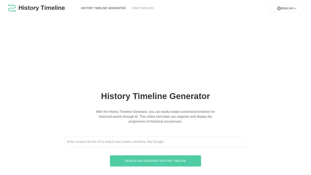 History timeline generator website