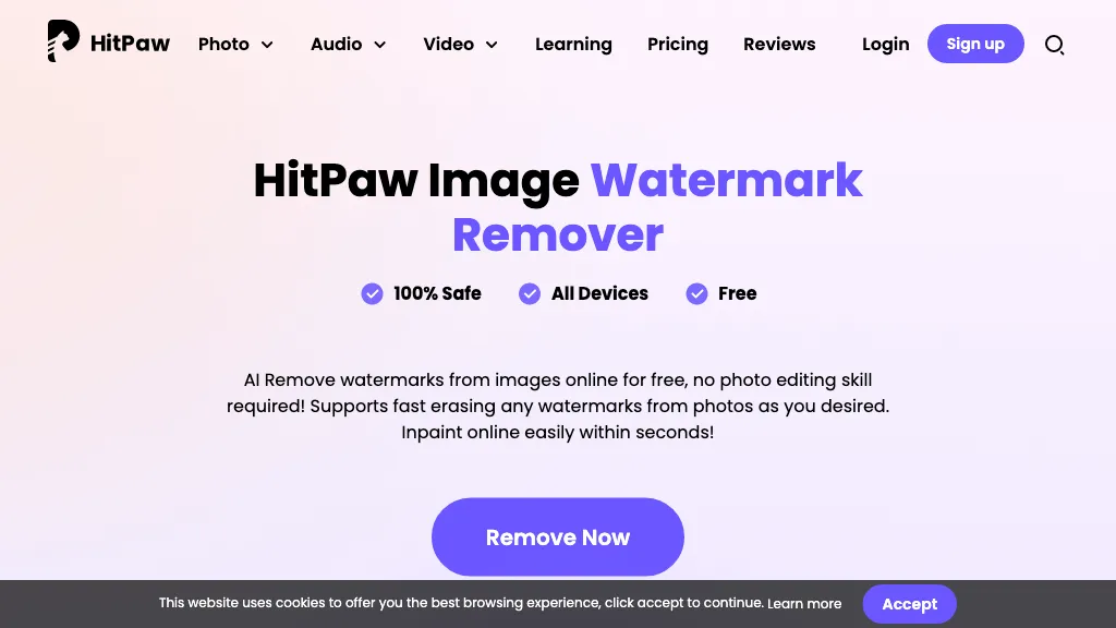 Hitpaw watermark remover website