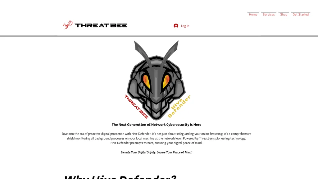 Hive Defender by ThreatBee website