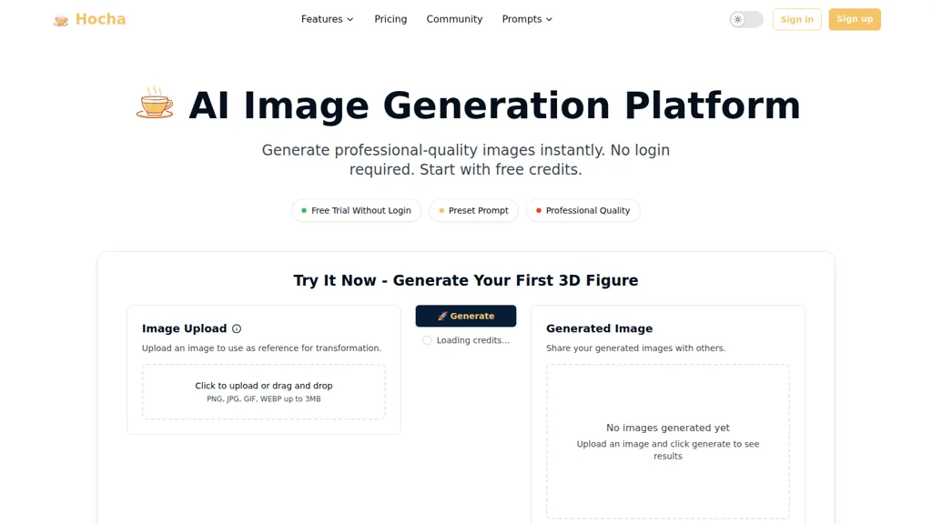 Hocha AI AI tool screenshot