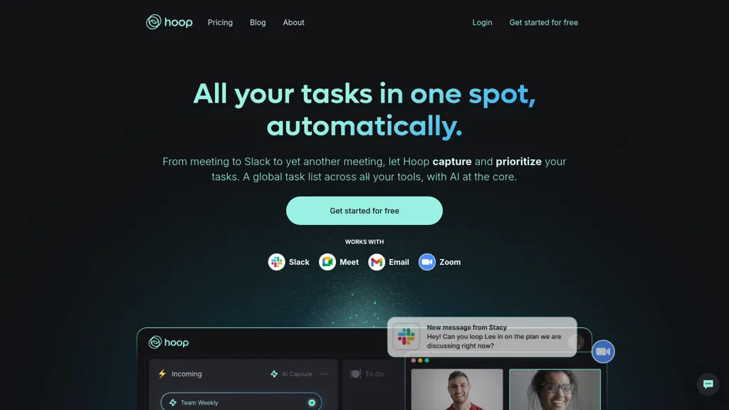 Hoop website