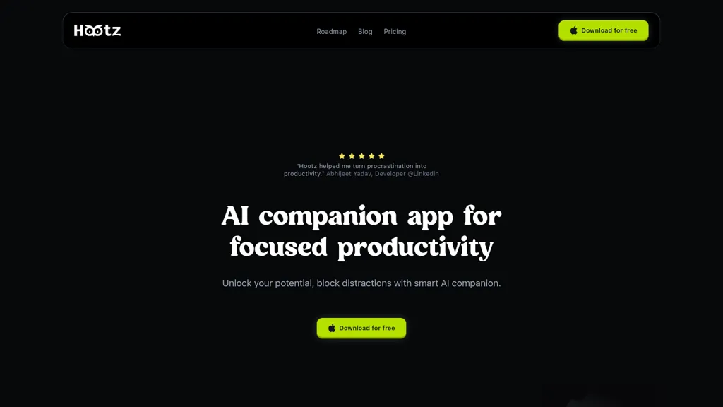 Hootz website