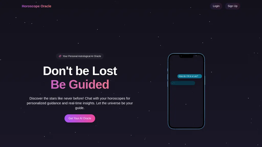 Horoscope Oracle website