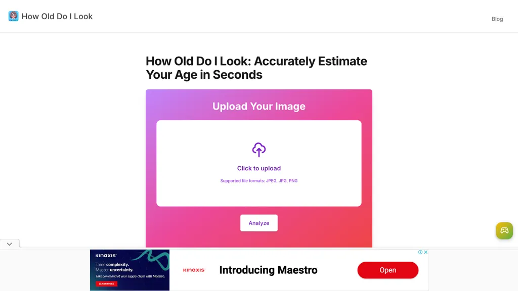 How Old Do I Look website