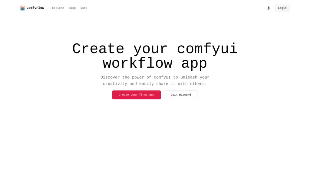 comfyflow.app website