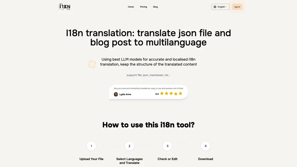 i18nweb.com AI tool screenshot