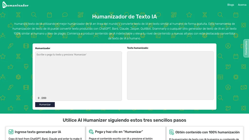 Humanizador de IA website