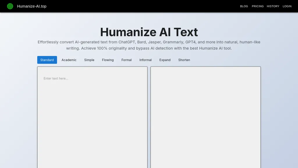Humanize-AI.top website