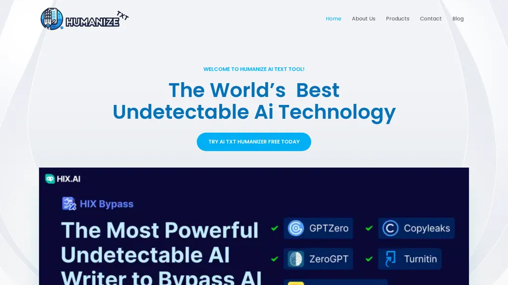 Humanizetxt.AI website