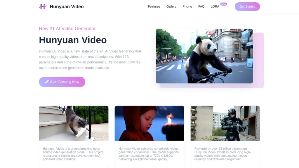 Hunyuan Video website