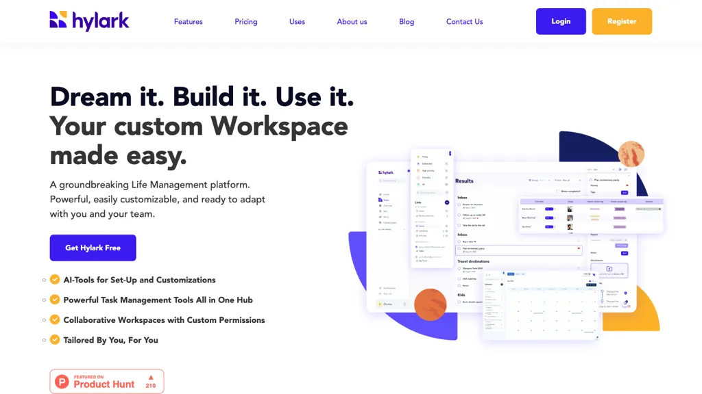 Hylark website