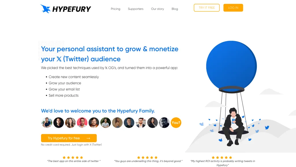 Hypefury website