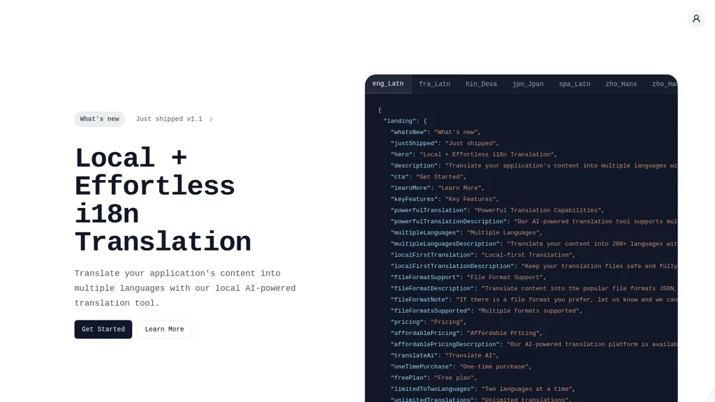 i18nlocale website