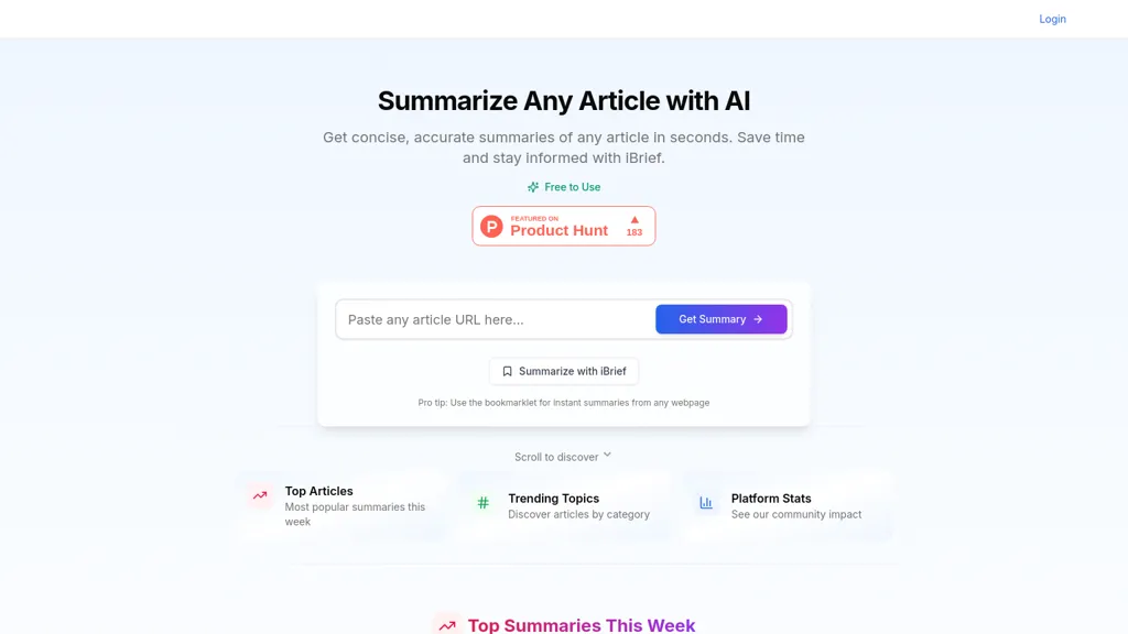 iBrief website