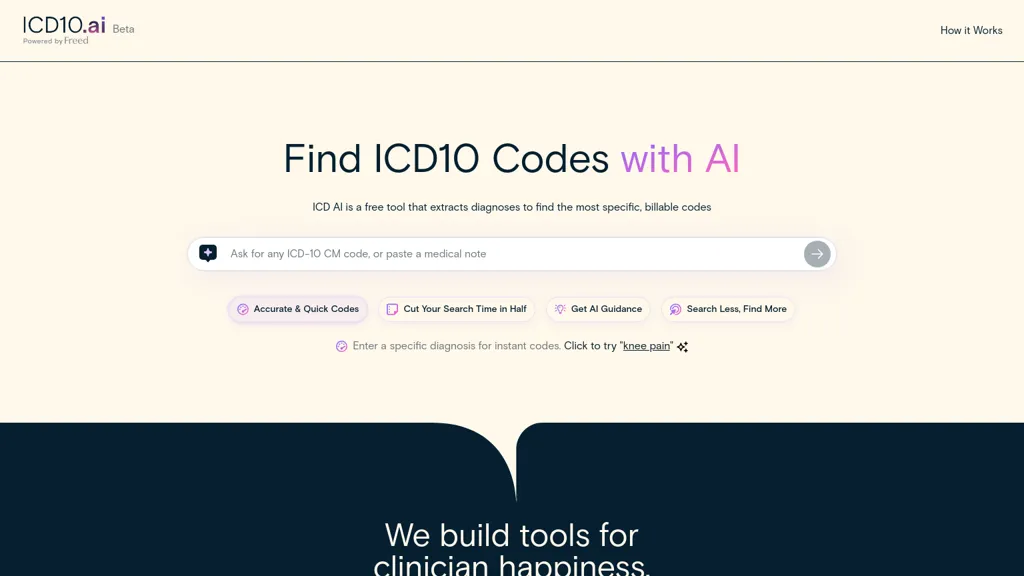 ICD10.ai website