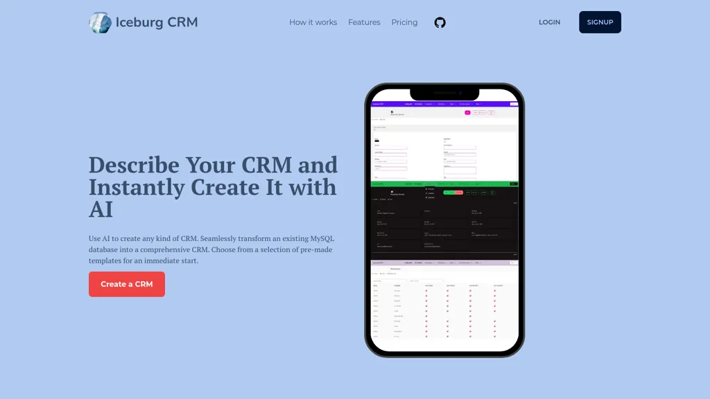 IceburgCRM website