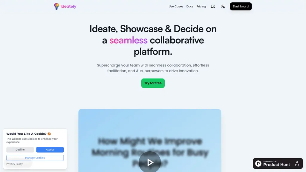 Ideately AI tool screenshot