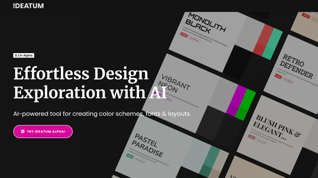 ideatum.ai AI tool screenshot