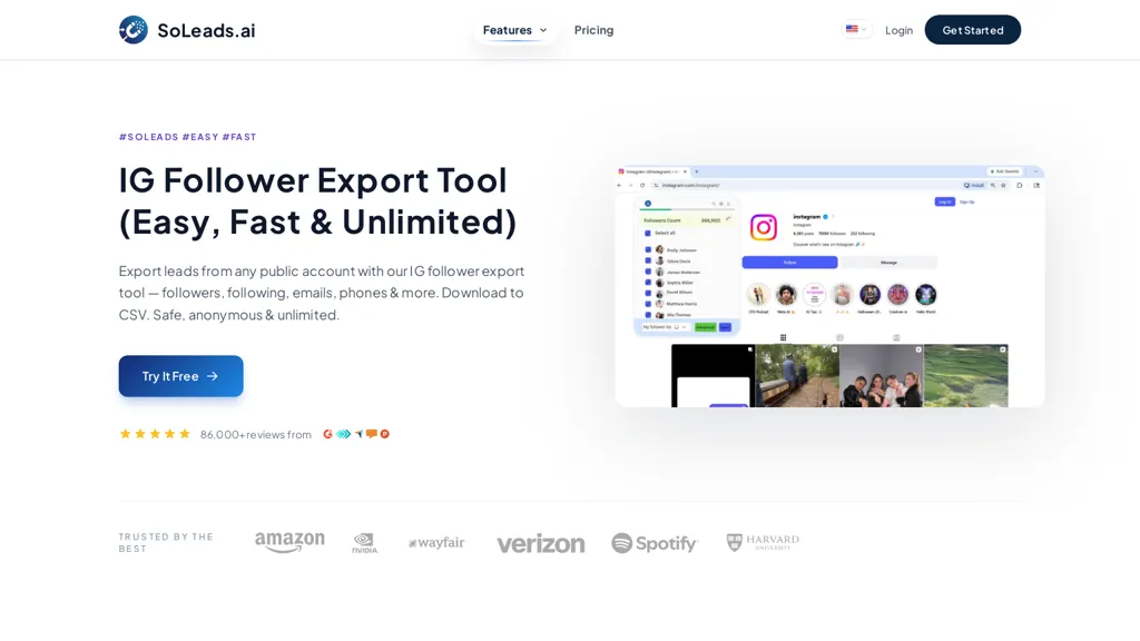 IG Follower Export Tool AI tool screenshot