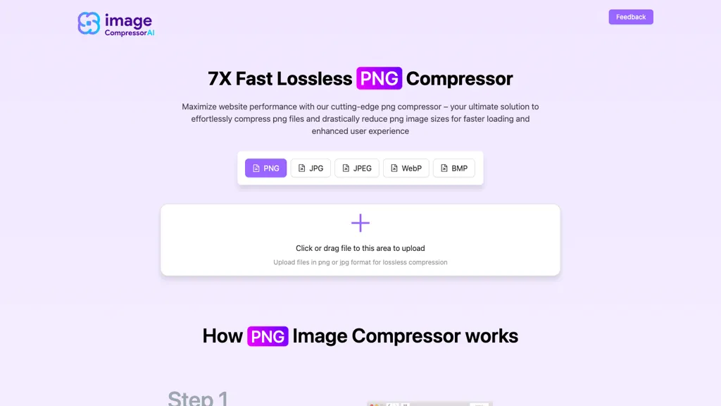 Image Compressor AI website