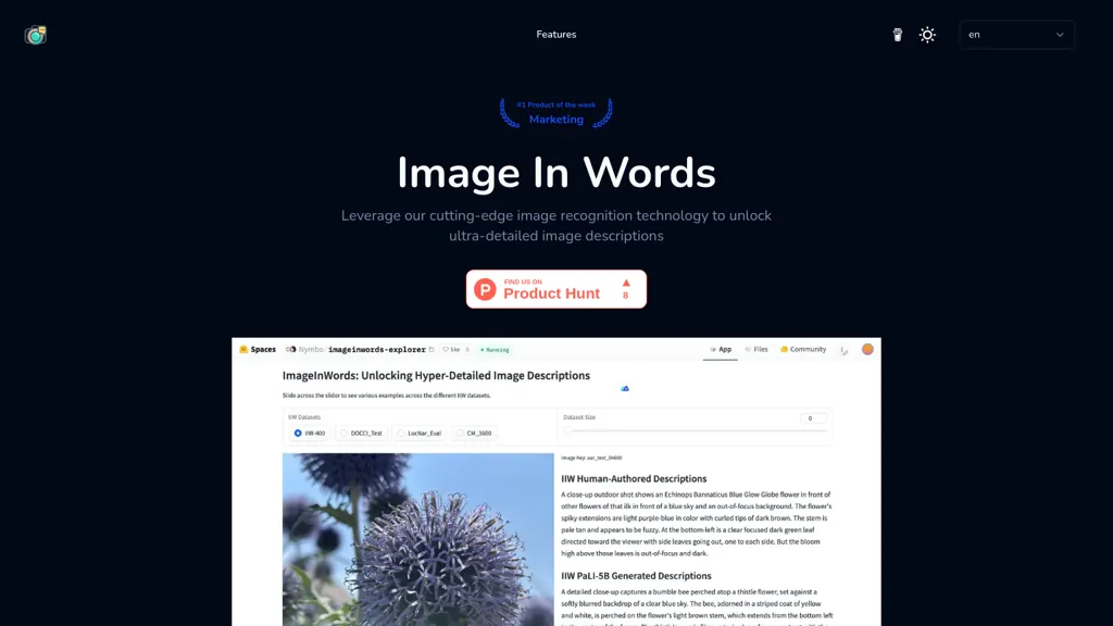 image in words website