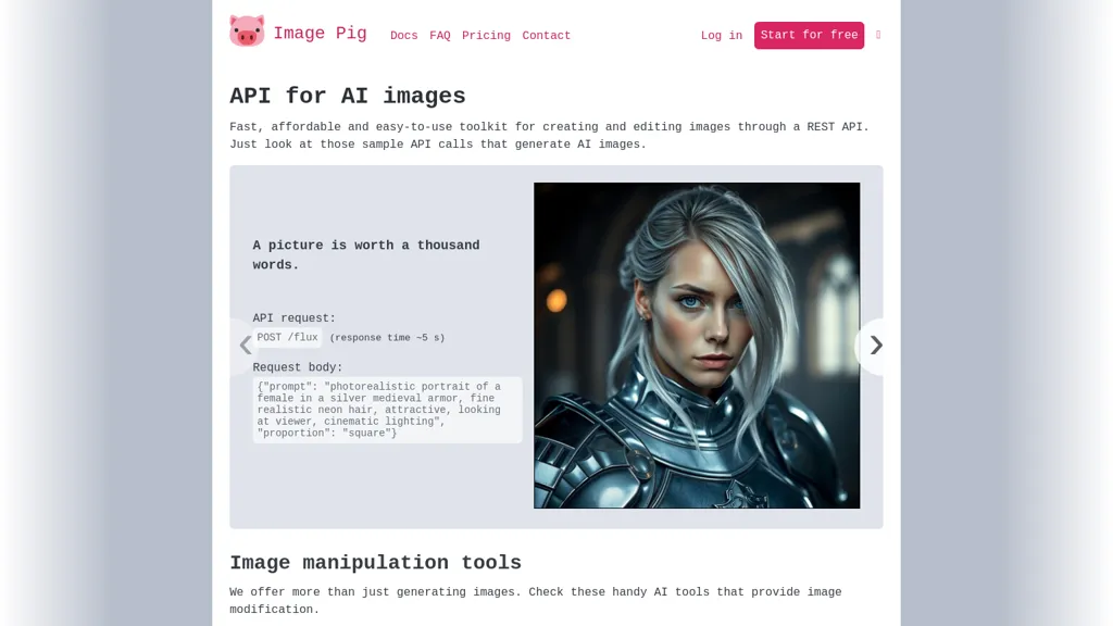 Image Pig website