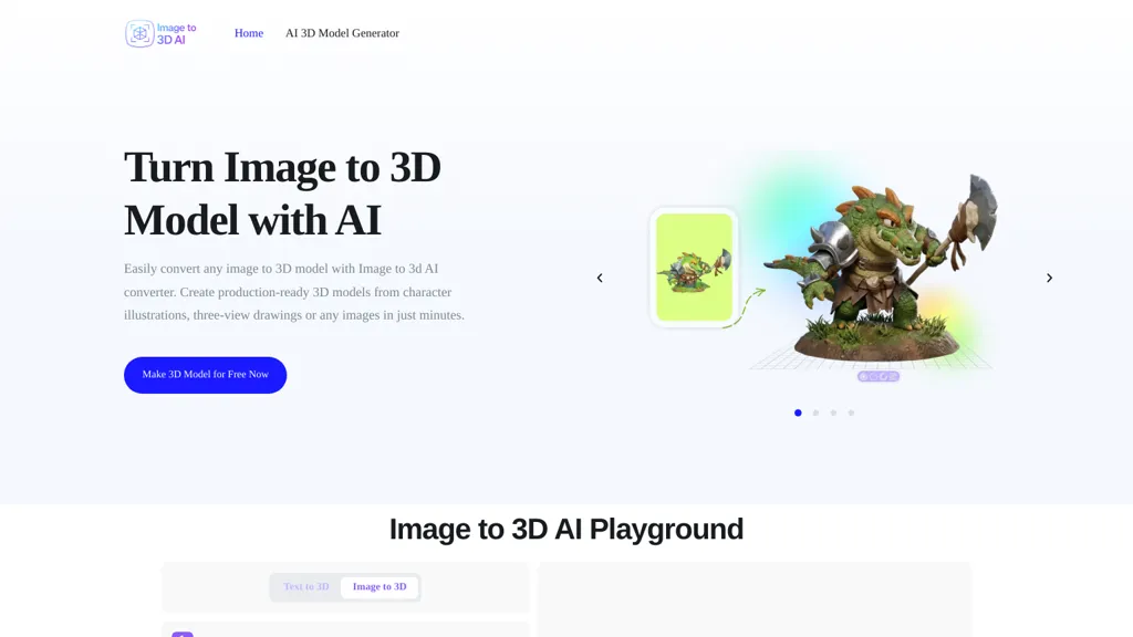 image-to-3d.ai AI tool screenshot