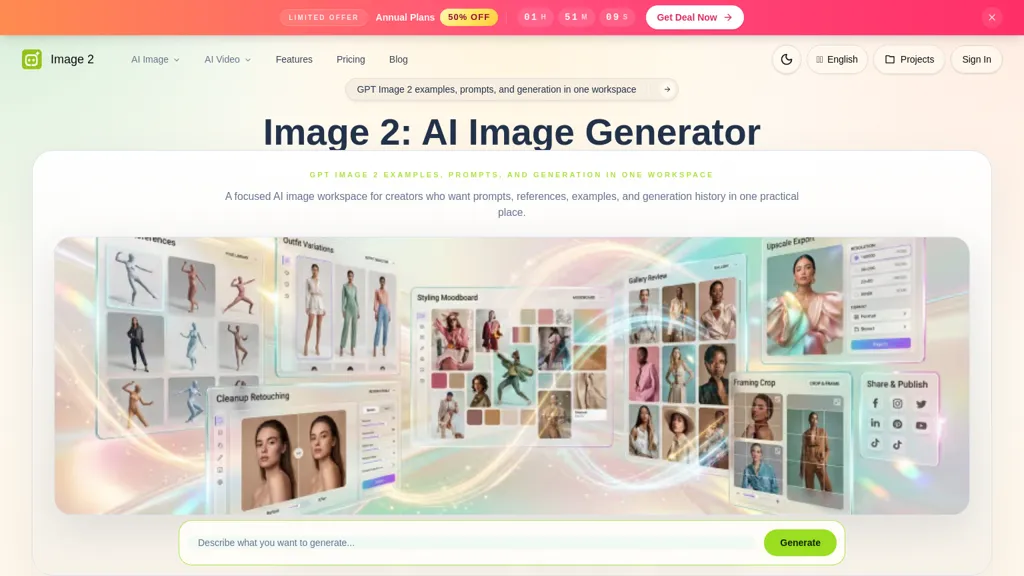 Image2.to AI tool screenshot