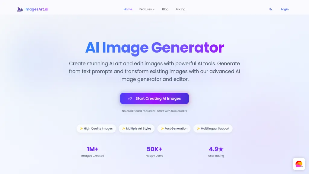 ImagesArt AI AI tool screenshot