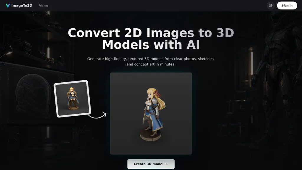 ImageTo3D screenshot
