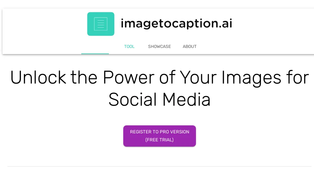 ImagetoCaption.ai website